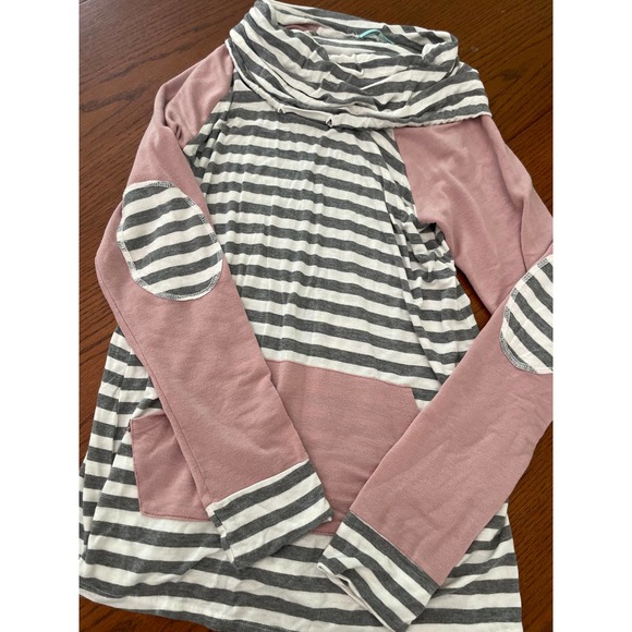 P.S. Kate Striped Sweatshirt Size M - Picture 1 of 6